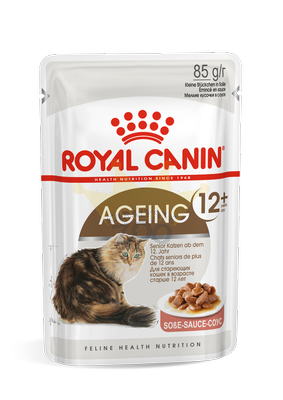 ROYAL CANIN Ageing +12 12x85g Jell-O mitrā barība vecākiem kaķiem