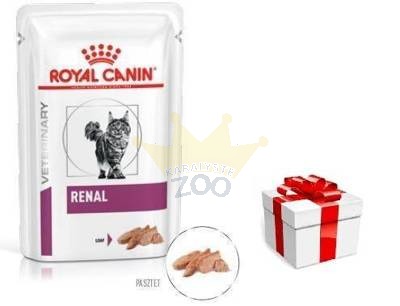 ROYAL CANIN Cat Renal 12x85g (pasta) + STAIGMENA KATEI