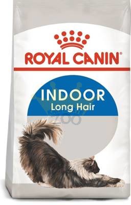 ROYAL CANIN Indoor Long Hair 2kg sausā barība pieaugušiem garspalvainiem kaķiem, kas dzīvo tikai telpās