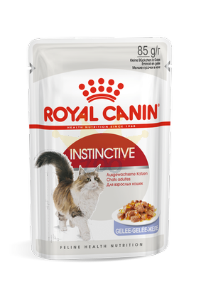 ROYAL CANIN Instinctive 12x85g želejas tipa mitrā barība pieaugušiem, izvēlīgiem kaķiem