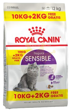 ROYAL CANIN Sensible 10kg + 2kg