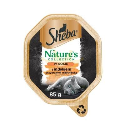 SHEBA® Nature's Collection Turkey Sauce - mitrā kaķu barība - paplāte 85g