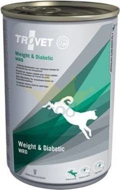 TROVET WRD Weight & Diabetic (suņiem) 400g - kārba