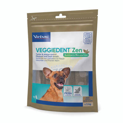 Virbac Veggiedent Zen Fresh Bite XS (<5kg) 15 gab