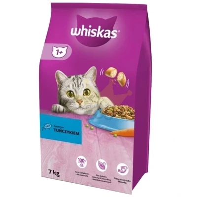 WHISKAS Adult 7kg - sausā kaķu barība ar vistas gaļu un dārzeņiem